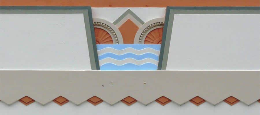 Art Deco feature on a Napier Cruise