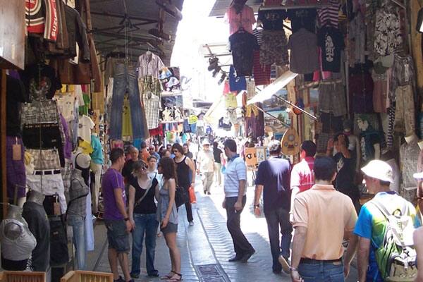 Travelers can wander and explore the marketplaces in Athens