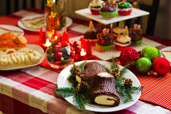 Try a Buche de Noel when you cruise to Morocco