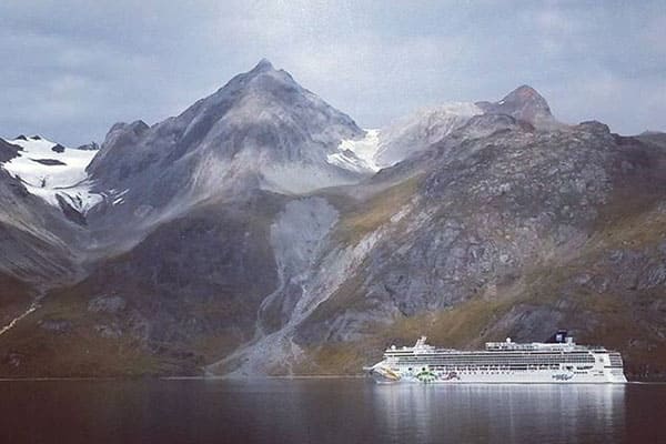 Picturesque views on an Alaskan cruise