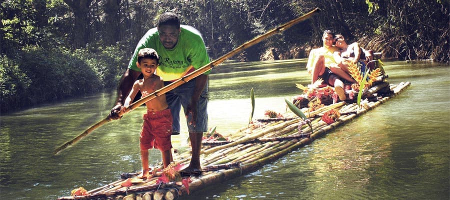 Bamboo Rafting on your Ocho Rios cruise