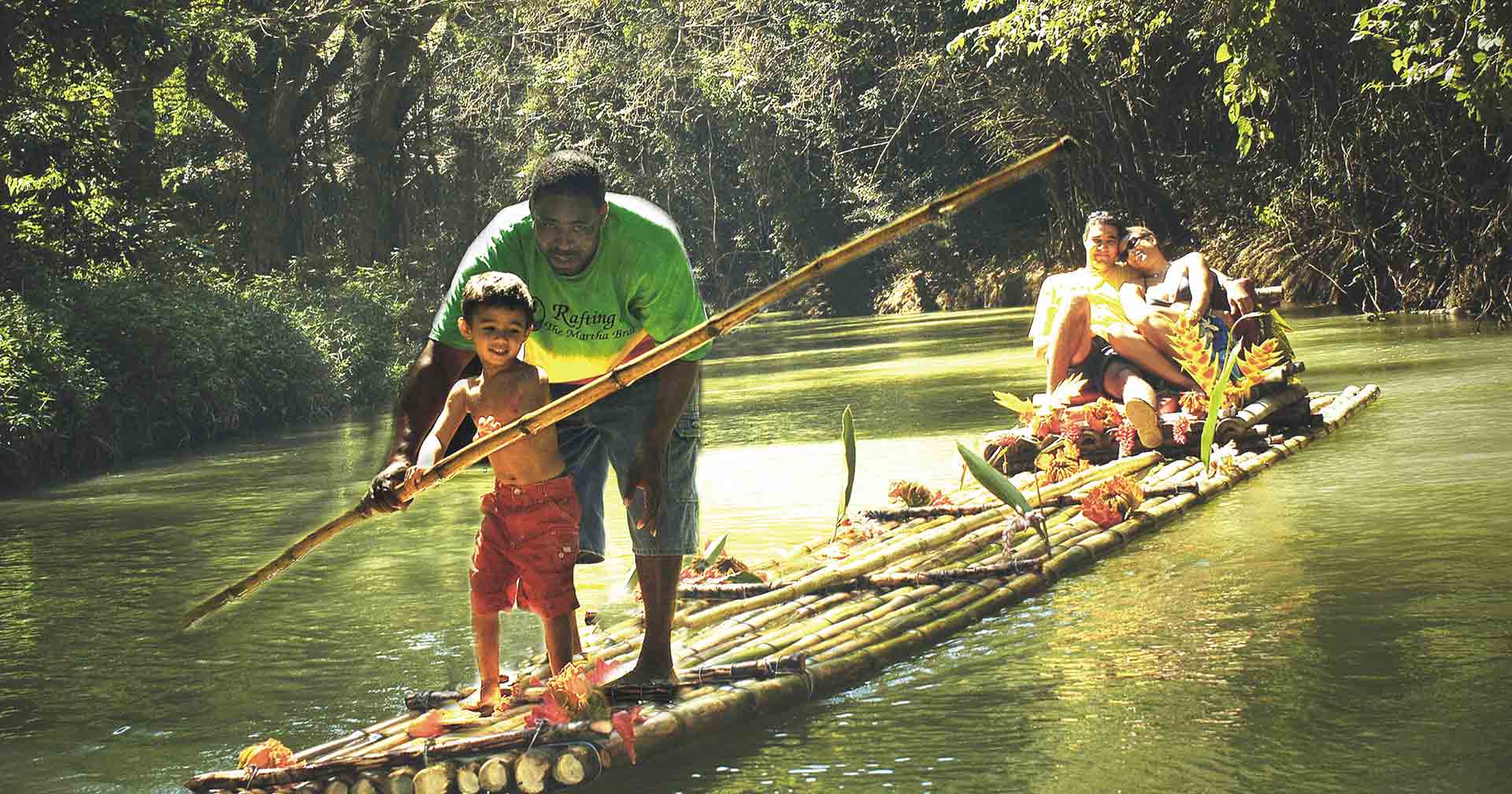 Bamboo Rafting On The Martha Brae River