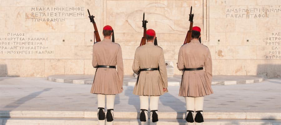 Changing of the Guard in Athens, Greece