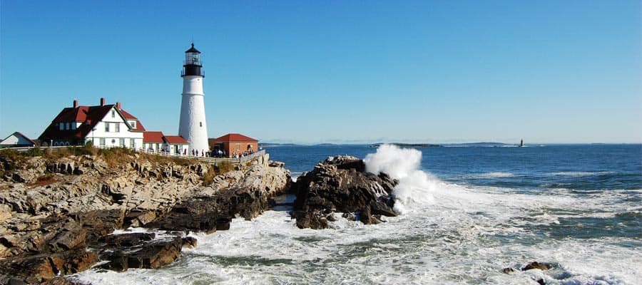 Lighthouse in Canada & New England cruise