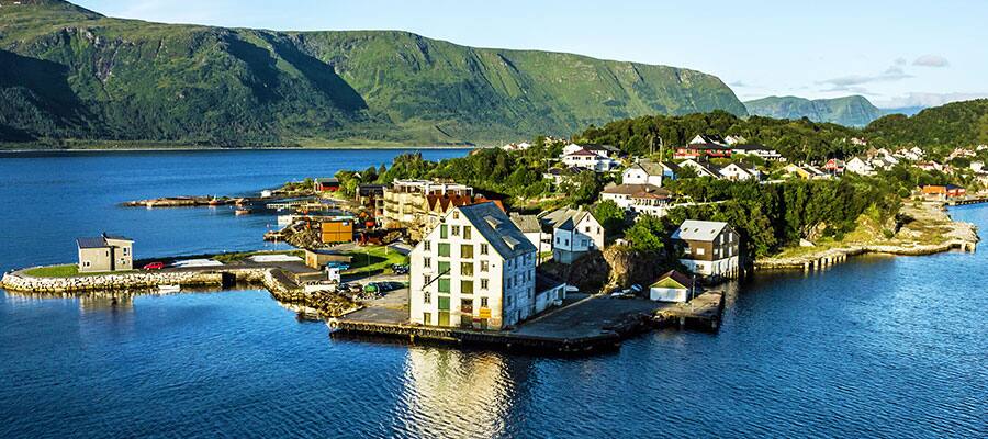 Island in Norwegian Fjords when you cruise to Alesund