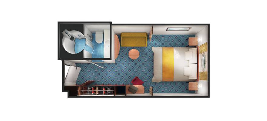 Oceanview with Large Porthole floor plan