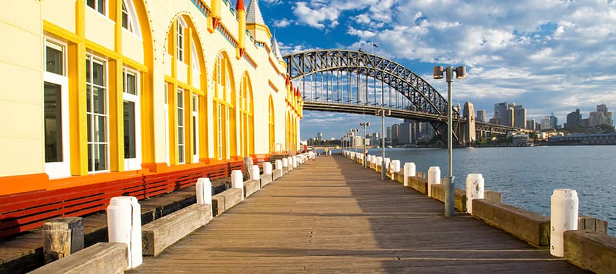 Boardwalk by Luna Park on Cruises to Sydney