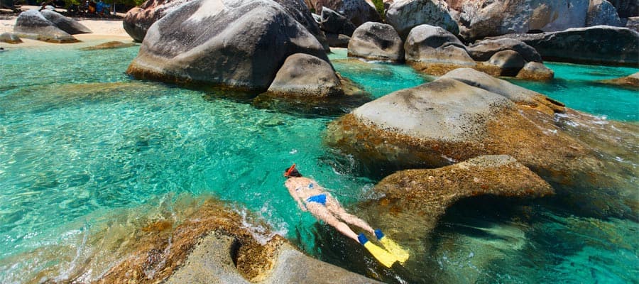 Snorkeling in Tortola