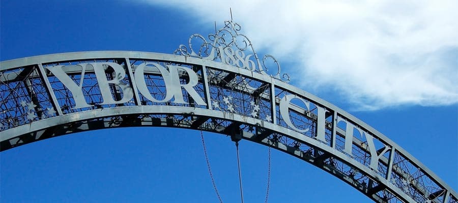 Entrance to Ybor City on a Tampa cruise