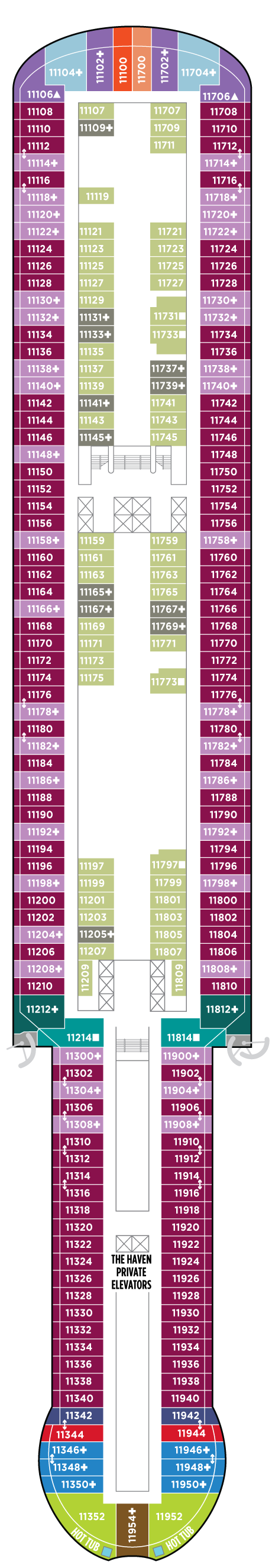 Deck 11 Deck Plan