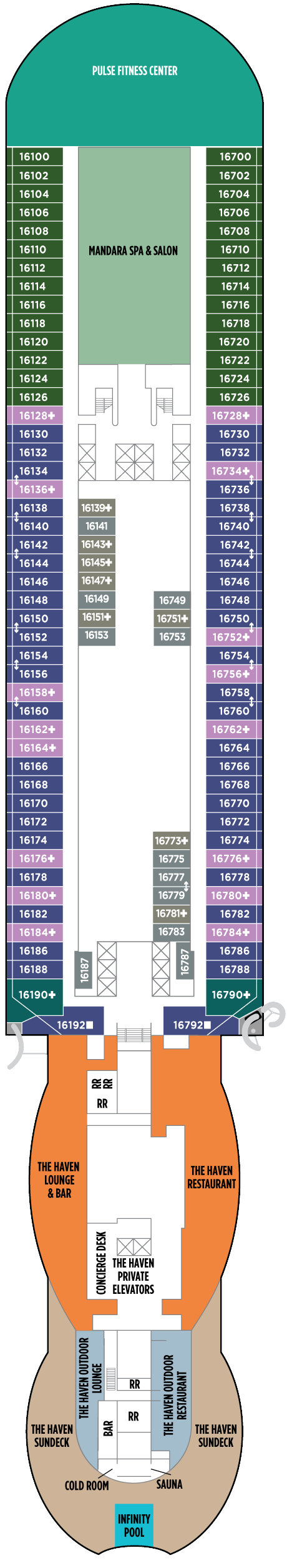 Deck 16 Deck Plan