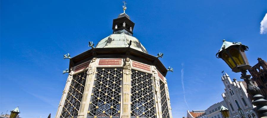 Famous fountain in Wismar on your Europe cruise