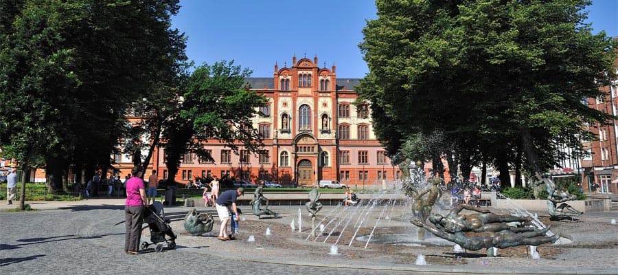 Rostock University square in Berlin, Germany