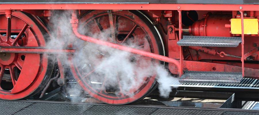 Steam Train in the station of Bad Doberan