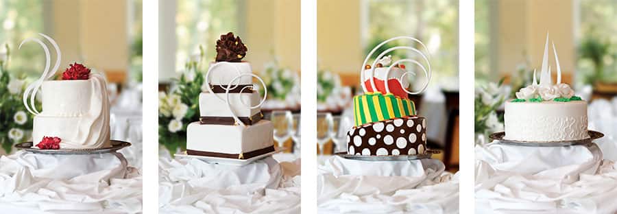 Beautiful wedding cake choices