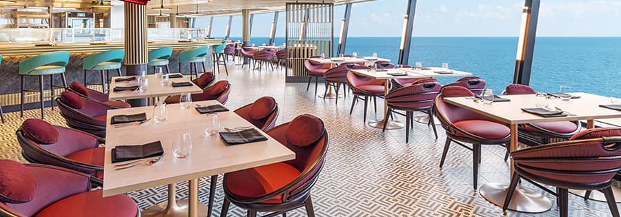 Sukhothai, a Thai cuisine restaurant on Norwegian Aqua cruise ship.