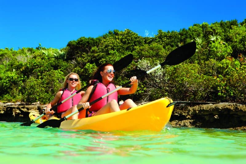 Kayak in Great Stirrup Cay