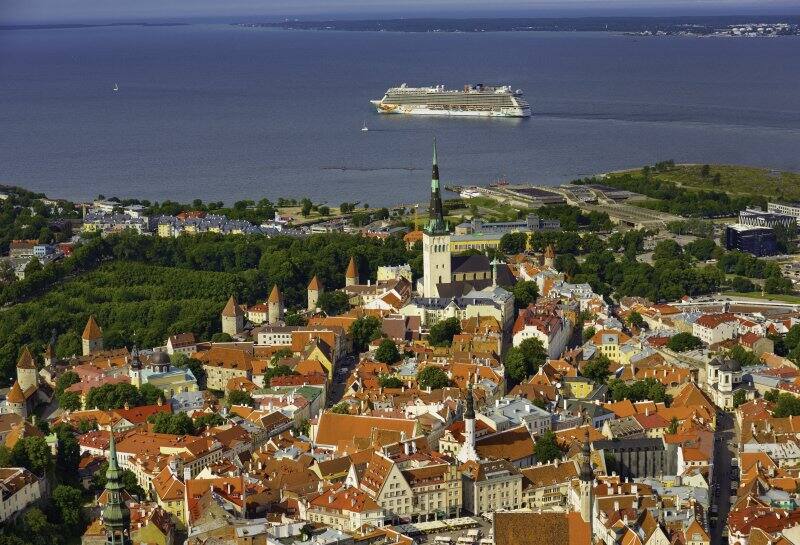 Norwegian Getaway in Tallinn, Estonia Norwegian Getaway cruising Tallinn, Estonia