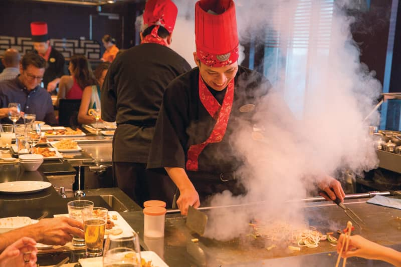 Teppanyaki on Norwegian Cruise Line Ship