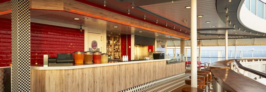 One of the new bars and lounges on board Norwegian Jewel The Pit Stop