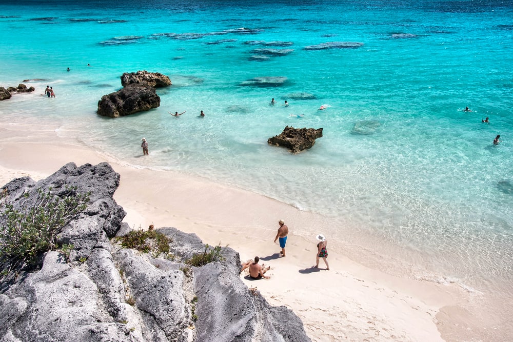 Horseshoe Bay in Hamilton City, Bermuda